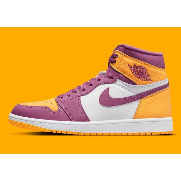 Air Jordan 1 High OG Brotherhood Gold Light Bordeaux 555088 706 - SIZE 12 MENS - Picture 8 of 12